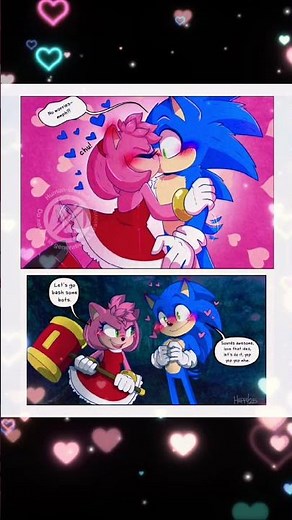 Awww Movie Sonamy So Beautiful & Romantic Love Can’t Wait Sonic 4 in 2027 Yay 💙💖🥰😘💫🌹 #Sonamy