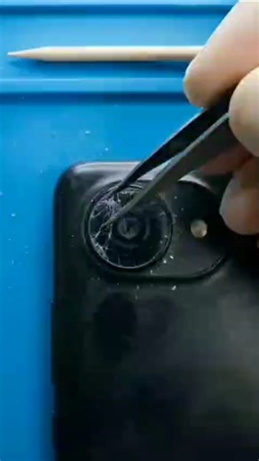 Broken Phone Camera 😱 Can This Lens Be Fixed? 🔧 #shorts #camera #mobilerepairing