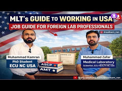 MLT Se USA Jobs Ka Complete Guide | Foreign MLTs ke Liye Roadmap 🇺🇸(Urdu/Hindi Podcast)