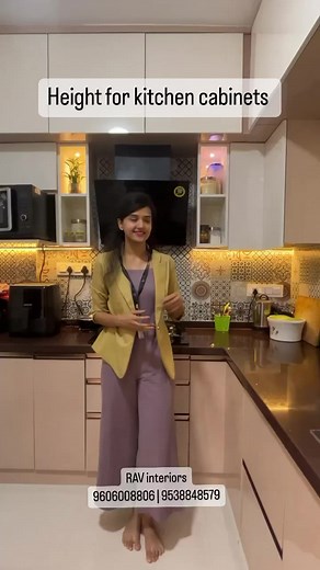 9.5K views · 17 reactions | If you don’t know how high should each unit be then save this reel for future ‼️For enquiries: contact us on- 9606008806 | 9538848579 #reelsinstagram #reels #trending #trendingreels #interiordesign #kitchen #kitchendesign #kitchendecor | RAV Interiors | Facebook