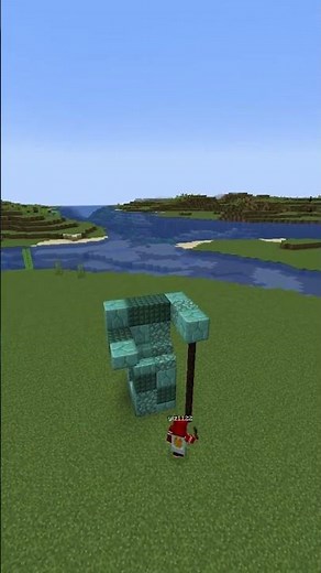 Minecraft Build Hack : Poseidon Statue