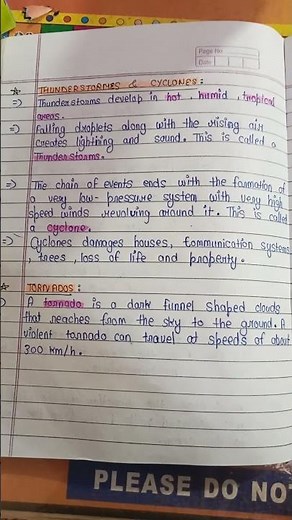Class 7|| Science Chapter 8|| Winds Storms and Cyclones|| Notes|| #study_k_videos