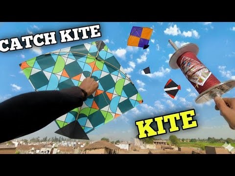 😱 Fast Wind Me 5 Patang Loot Li | Kite Catching On Roof