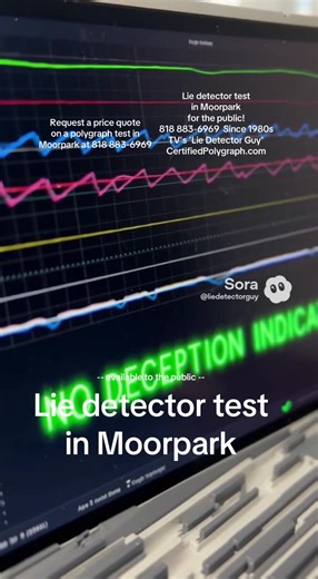 Take a lie detector test in Moorpark! Is it because something was stolen? Or is infidelity suspected? Well, those are the two most common private polygraph testing in Ventura County requests year after year. Your polygraph test in Moorpark is measuring microscopic changes in your body at 4 points as a series of Yes or No answers are given. It is the same process as used by police agencies to test persons wanting to become police officers there. FBI too. The expert website CertifiedPolygraph.com 