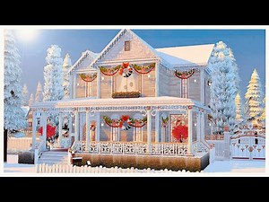 CHRISTMAS HOUSE🎄Tray+CC Folder // The Sims 4: Speed Build☃️ Free Download