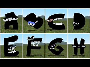 ALL NEW BLACK ALPHABET LORE FAMILY in Garry's Mod !?