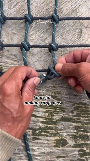 Knots for making cargo nets #net #knot #netcargo