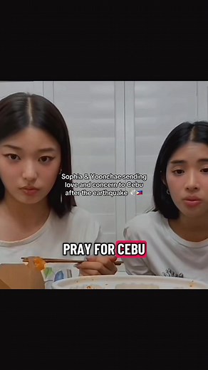 Sophia y Yoonchae brindan apoyo tras terremoto en Cebu
