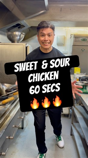 SWEET & SOUR CHICKEN ! 60 secs 🔥🔥🔥 #chineserecipe #sweetsour #chinesetakeaway #chinesefood