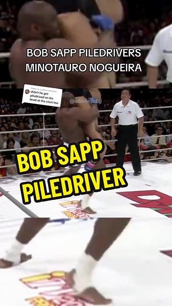 Bob Sapp's Stunning Piledriver on Minotauro Nogueira