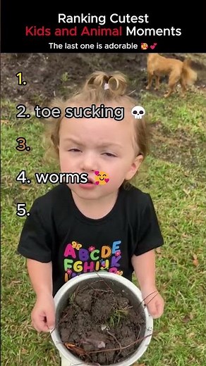 The most adorable kid and animal moments you'll see today 🥺