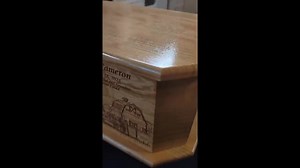 Farming Urn Custom Engraved, Farming Design Handmade Wooden Urn, Tractor Urn, Barn Urn, Rustic Urn, Barn Scene Farmer Urn, Country Urn - Etsy