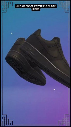 Fortnite Nike Air Force 1 '07 'Triple Black' Kicks 👟