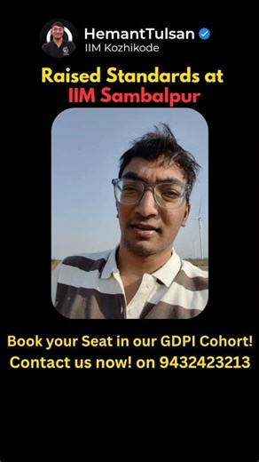 Raised Standards 🚨🔥 at IIM Sambalpur #shorts