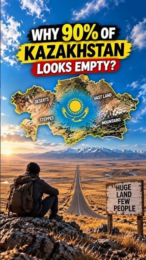 Why Does 90% of Kazakhstan Look Almost Empty? 😱🇰🇿