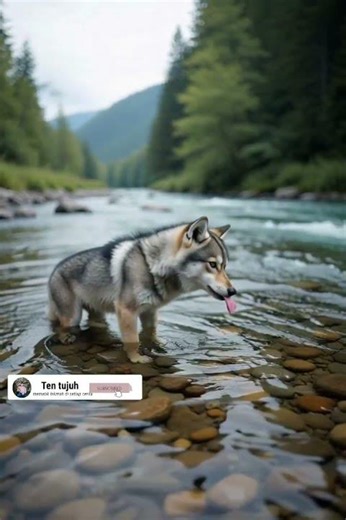 Baby wolf #trending #birds #wolf #trendingshorts #shortvideo #shorts #kids #nature #wildlife #animal