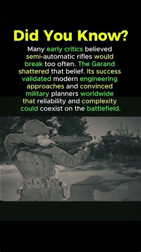 The Rifle That Proved Complexity Could Be Reliable #ww2history #m1garand #historyfacts