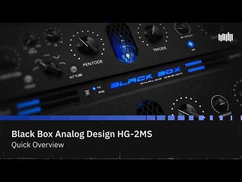 Black Box Analog Design HG-2MS - Quick Overview | Plugin Alliance