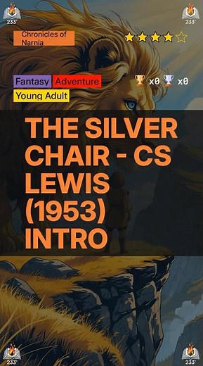 The Silver Chair - CS Lewis (1953) Intro (Chronicles of Narnia - 4) - 3.96 ⭐️