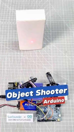Ultrasonic Radar Turret with Arduino #arduino #arduinoproject