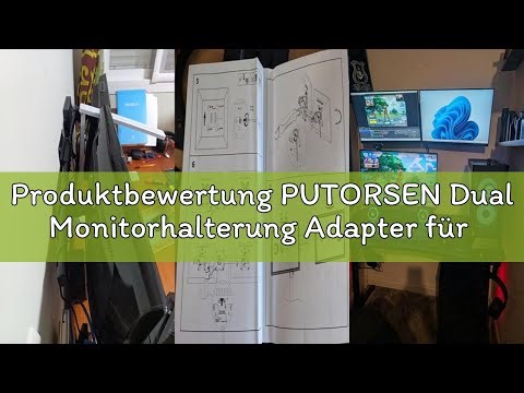 Produktbewertung PUTORSEN Dual Monitorhalterung Adapter für Monitor 13-27 Zoll, Dual Monitor Adapter