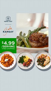 148K views · 50 reactions | My meals on the Home Chef menu are absolutely stunning 朗Get everything you need to cook my five-star meals without the stress delivered by Home Chef! Get meals starting at $4.99/serving + Free Shipping when you sign up. | Gordon Ramsay | Facebook