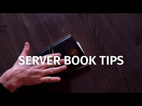 Organizing Your Server Book | Restaurant Server Tips