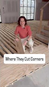 Where they cut corners installing wood flooring