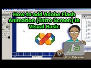 How to add Adobe Flash Animation (Intro Screen) in Visual Basic.