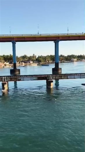 Pamban bridge🌉 #TamilNadu # beautiful scenery 🤩# youtube short