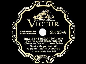 1935 HITS ARCHIVE: Begin The Beguine - Xavier Cugat (Don Reid, vocal)