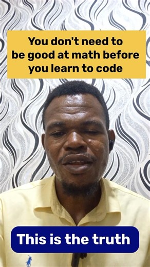 You don't need to be good at math to learn coding #codingforbeginners #codelearning #math