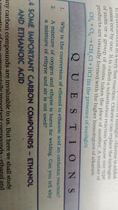 atoms one by one. It is call reaction. Chlorine can replace the... | Filo