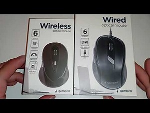 Gembird Mouse unboxing, first impressions MUSW-6B-01 MUS-6B-01