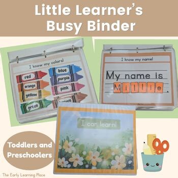 Interactive Learning Binder for Toddlers & Preschoolers | Play-Based Learning