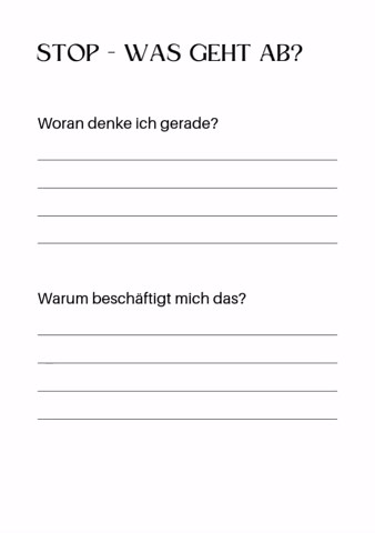 Stop Overthinking Workbook Deutsch | Printable Journal PDF | Anxiety & Mental Health | Break the Loop + Affirmation Cards - Etsy