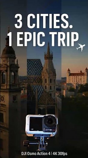 3 European Cities in 25 Seconds | Cinematic Travel Short in 4K (Budapest, Vienna, Bratislava)