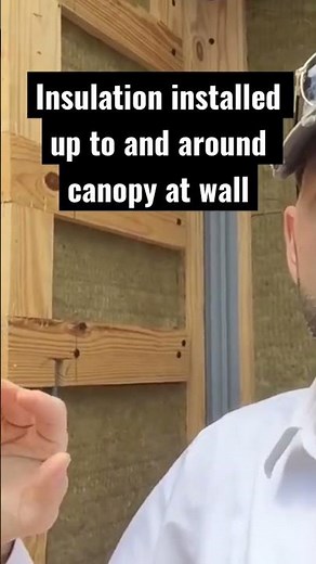How To Attach Steel Canopy to Wall w/ Continuous Insulation and Almost NO Thermal Bridging