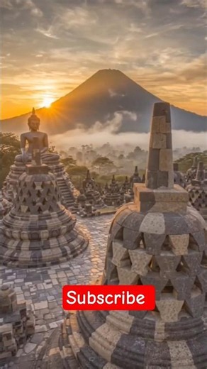 The World's Largest Buddhist Temple 🌋🛕 | Borobudur, Indonesia
