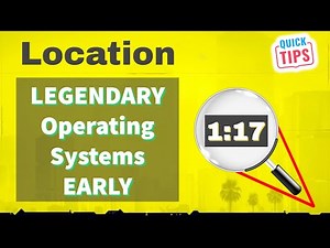 Cyberpunk 2077 - LEGENDARY Operating Systems EARLY (Quicktips)