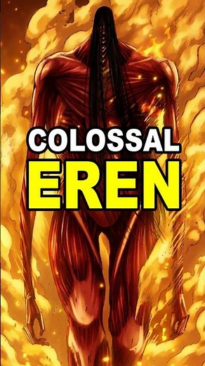 How Eren became colossal in the end of Attack on Titan