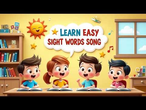Learn Easy Sight Words Song for Kids | Fun Learning Video 🎵| KIdsLearn Rhymes