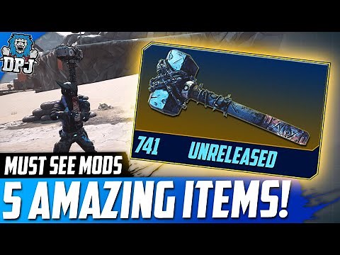 Borderlands 3 - TOP 5 CRAZIEST MUST SEE MODDED ITEMS EVER - OP, Bizzare & Amazing Modded Weapons