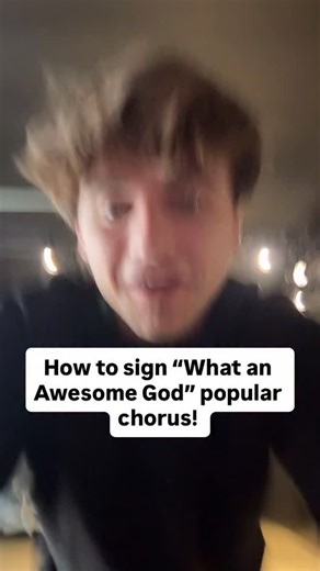 How to sign the popular chorus in “What an Awesome God” in ASL 🤟🏻🙌🏼❤️‍🔥👏🏻 Would you like for me to do more of these? Not sure if this is what you guys like or if it’s helpful! Please do let me know! #whatanawesomeGod #asl #worship #christianreel | Hayden Daum