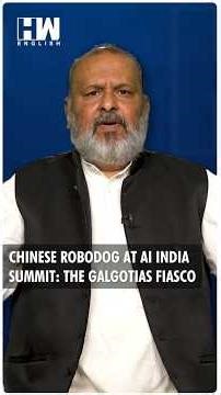 #Shorts | Chinese Robodog At AI India Summit: The Galgotias Fiasco | Editorial With Sujit Nair | GOI