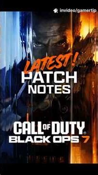 CoD Black Ops 7: Latest Patch Updates You Need to Know