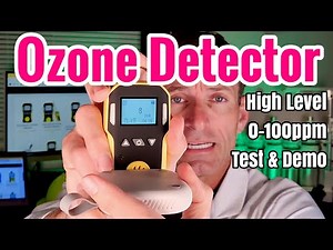 Ozone Detector (High Level 0-100ppm) O3 Gas Detection Test and Demo