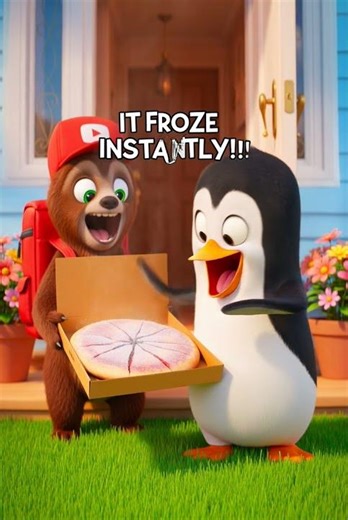 Sloth Delivered Pizza to a Penguin... It Instantly Froze Solid! 🐧