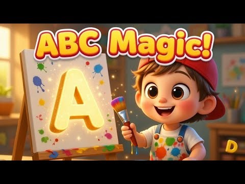 ABC Magic Painting! ✨ Learn A to Z with Fun Animations | Preschool Learning Video