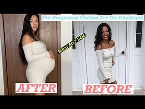 PRE-PREGNANCY CLOTHES TRY ON CHALLENGE! 37 weeks!